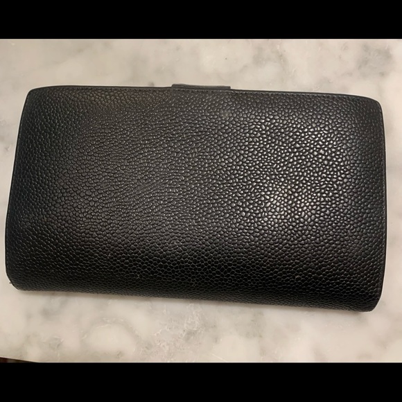 Chanel Authentic Vintage Ecarlate Wallet in black. - Picture 2 of 13